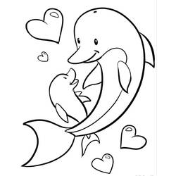 Dolphin (Animals) coloring page #182753 to print and color