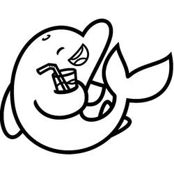 Dolphin (Animals) coloring page #182754 to print and color