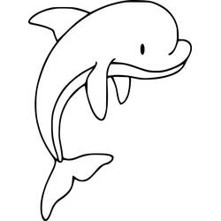 Dolphin (Animals) coloring page #182755 to print and color
