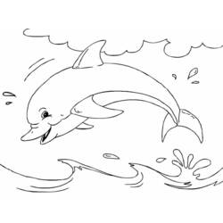 Dolphin (Animals) coloring page #217210 to print and color