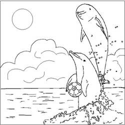 Coloring page: Dolphin (Animals) #5102 - Free Printable Coloring Pages