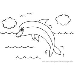 Coloring page: Dolphin (Animals) #5105 - Printable coloring pages
