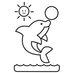Coloring page: Dolphin (Animals) #5111 - Printable coloring pages