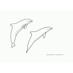 Coloring page: Dolphin (Animals) #5115 - Free Printable Coloring Pages