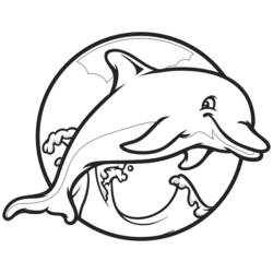 Coloring page: Dolphin (Animals) #5125 - Free Printable Coloring Pages