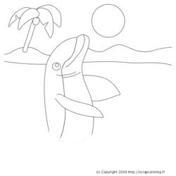 Coloring page: Dolphin (Animals) #5133 - Free Printable Coloring Pages