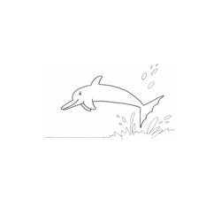 Coloring page: Dolphin (Animals) #5148 - Free Printable Coloring Pages