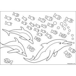 Coloring page: Dolphin (Animals) #5183 - Free Printable Coloring Pages