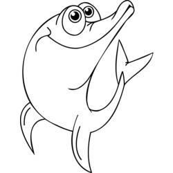 Coloring page: Dolphin (Animals) #5249 - Free Printable Coloring Pages