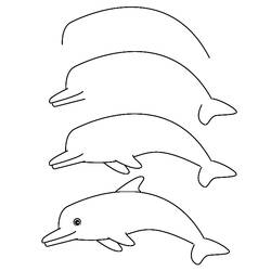 Coloring page: Dolphin (Animals) #5274 - Printable coloring pages