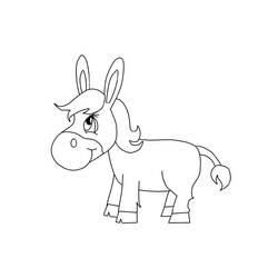 Donkey (Animals) coloring page #197839 to print and color