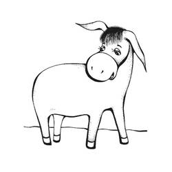 Donkey (Animals) coloring page #197854 to print and color