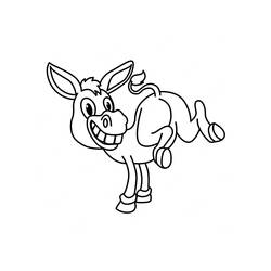 Donkey (Animals) coloring page #197858 to print and color
