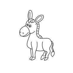 Donkey (Animals) coloring page #197859 to print and color