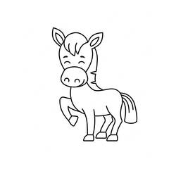 Donkey (Animals) coloring page #197864 to print and color