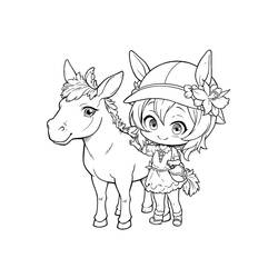 Donkey (Animals) coloring page #197868 to print and color
