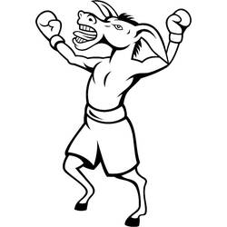 Donkey (Animals) coloring page #197874 to print and color