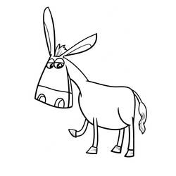 Donkey (Animals) coloring page #197877 to print and color