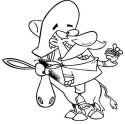 Donkey (Animals) coloring page #197878 to print and color