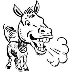 Donkey (Animals) coloring page #197893 to print and color