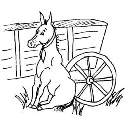 Coloring page: Donkey (Animals) #506 - Printable coloring pages