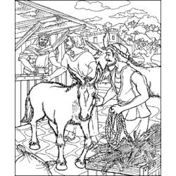 Coloring page: Donkey (Animals) #534 - Printable coloring pages