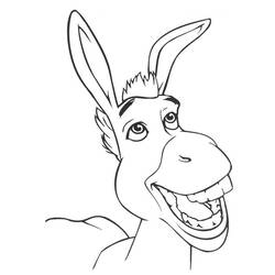 Coloring page: Donkey (Animals) #547 - Printable coloring pages