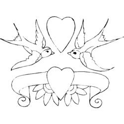 Coloring page: Dove (Animals) #3896 - Free Printable Coloring Pages