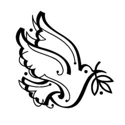 Coloring page: Dove (Animals) #3899 - Free Printable Coloring Pages