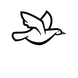 Coloring page: Dove (Animals) #3926 - Free Printable Coloring Pages