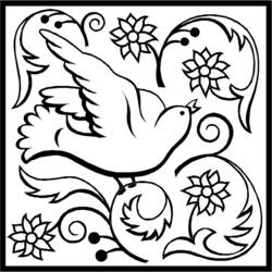 Coloring page: Dove (Animals) #3934 - Free Printable Coloring Pages