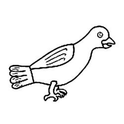 Coloring page: Dove (Animals) #3960 - Free Printable Coloring Pages