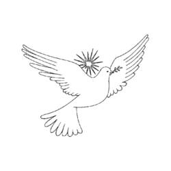 Coloring page: Dove (Animals) #3970 - Printable coloring pages