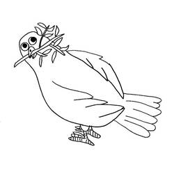 Coloring page: Dove (Animals) #4030 - Free Printable Coloring Pages