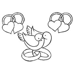 Coloring page: Dove (Animals) #4042 - Printable coloring pages