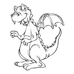 Coloring page: Dragon (Animals) #5699 - Free Printable Coloring Pages