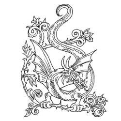 Coloring page: Dragon (Animals) #5715 - Free Printable Coloring Pages