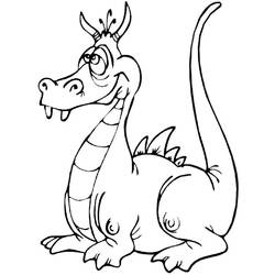 Coloring page: Dragon (Animals) #5722 - Free Printable Coloring Pages