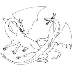 Coloring page: Dragon (Animals) #5726 - Free Printable Coloring Pages