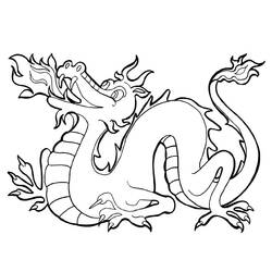 Coloring page: Dragon (Animals) #5727 - Printable coloring pages