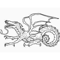 Coloring page: Dragon (Animals) #5732 - Free Printable Coloring Pages