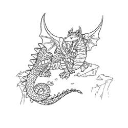 Coloring page: Dragon (Animals) #5743 - Free Printable Coloring Pages