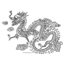 Coloring page: Dragon (Animals) #5768 - Free Printable Coloring Pages