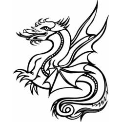 Coloring page: Dragon (Animals) #5778 - Free Printable Coloring Pages