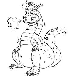 Coloring page: Dragon (Animals) #5793 - Printable coloring pages