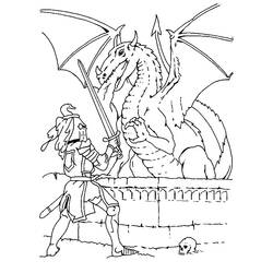 Coloring page: Dragon (Animals) #5818 - Printable coloring pages