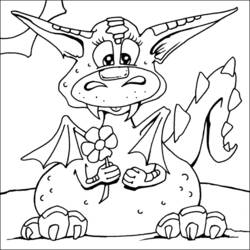 Coloring page: Dragon (Animals) #5858 - Free Printable Coloring Pages