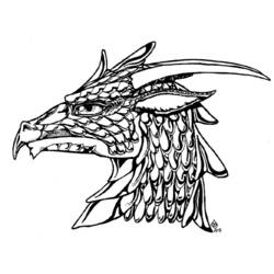 Coloring page: Dragon (Animals) #5868 - Free Printable Coloring Pages