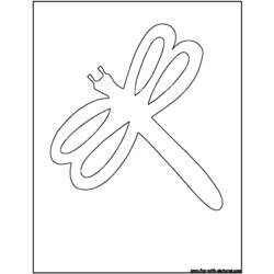 Coloring page: Dragonfly (Animals) #10004 - Free Printable Coloring Pages