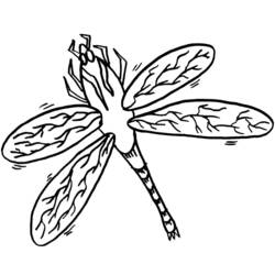 Coloring page: Dragonfly (Animals) #10005 - Free Printable Coloring Pages